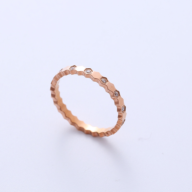 rose gold color US Size #5