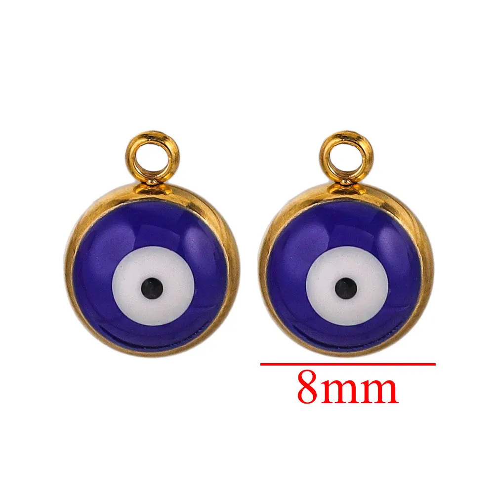 3:Round - Blue White 8mm