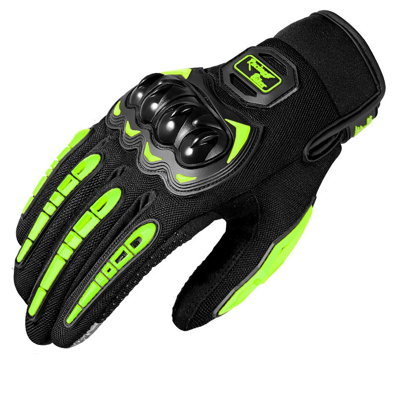 All finger fluorescent green