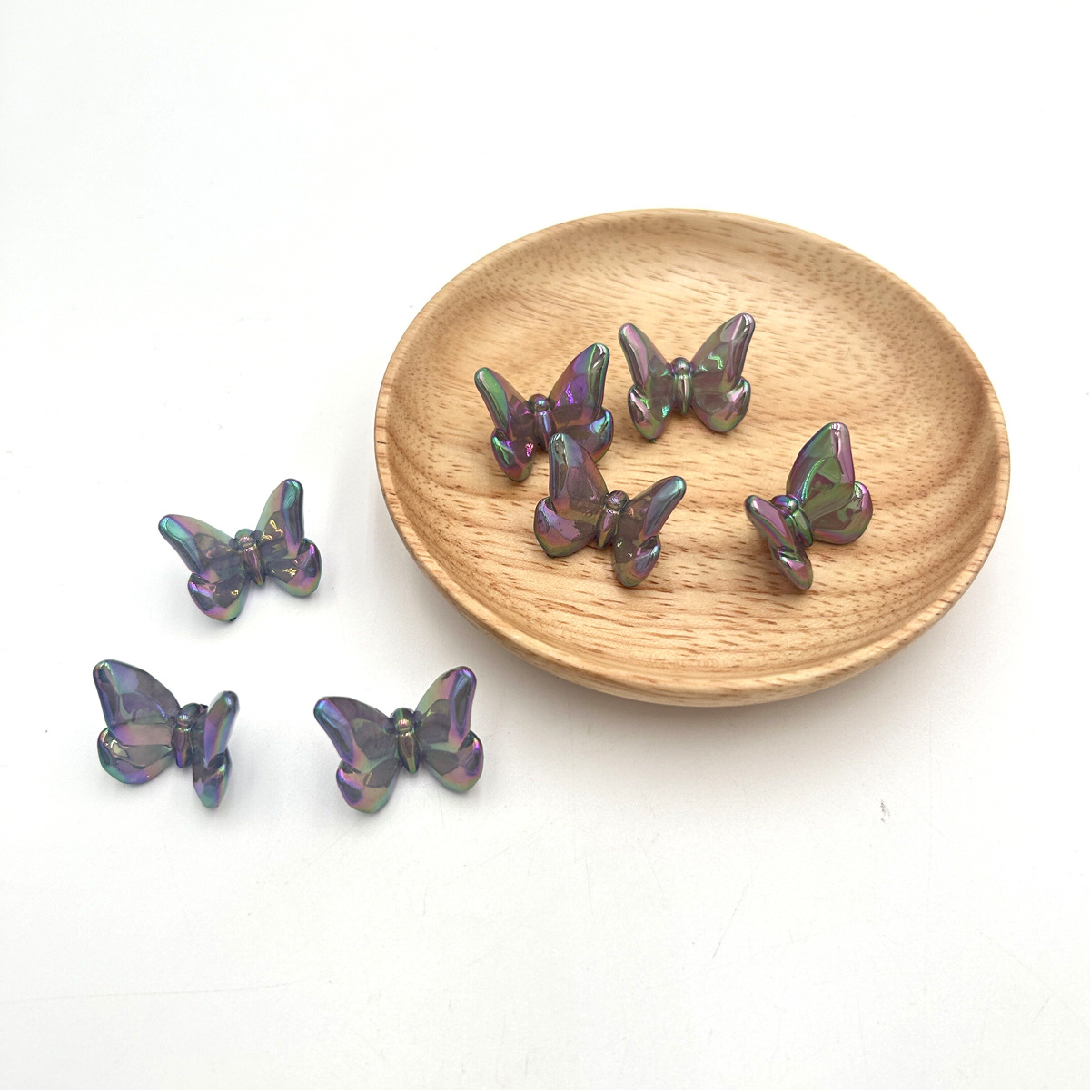 Fine luminous butterfly - grey