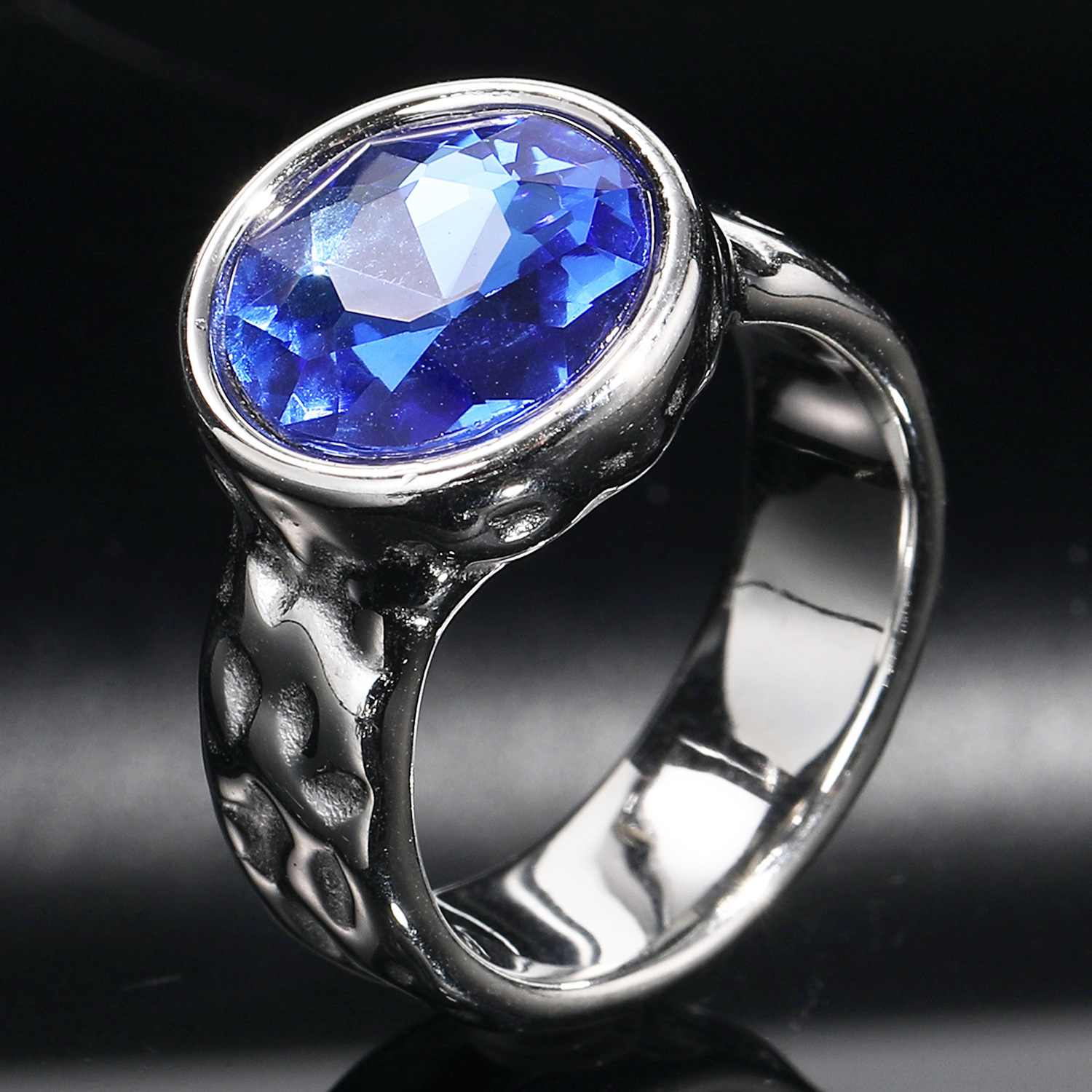 Steel color lake blue stone 7