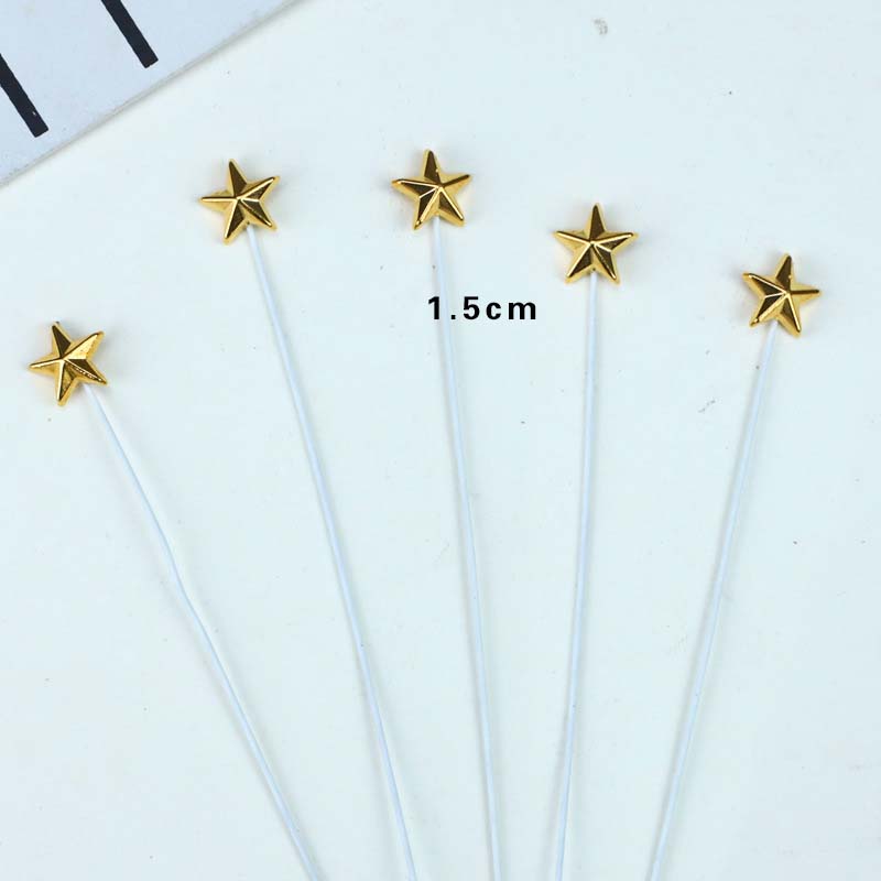 Gold - Small Pentagram -50 pieces