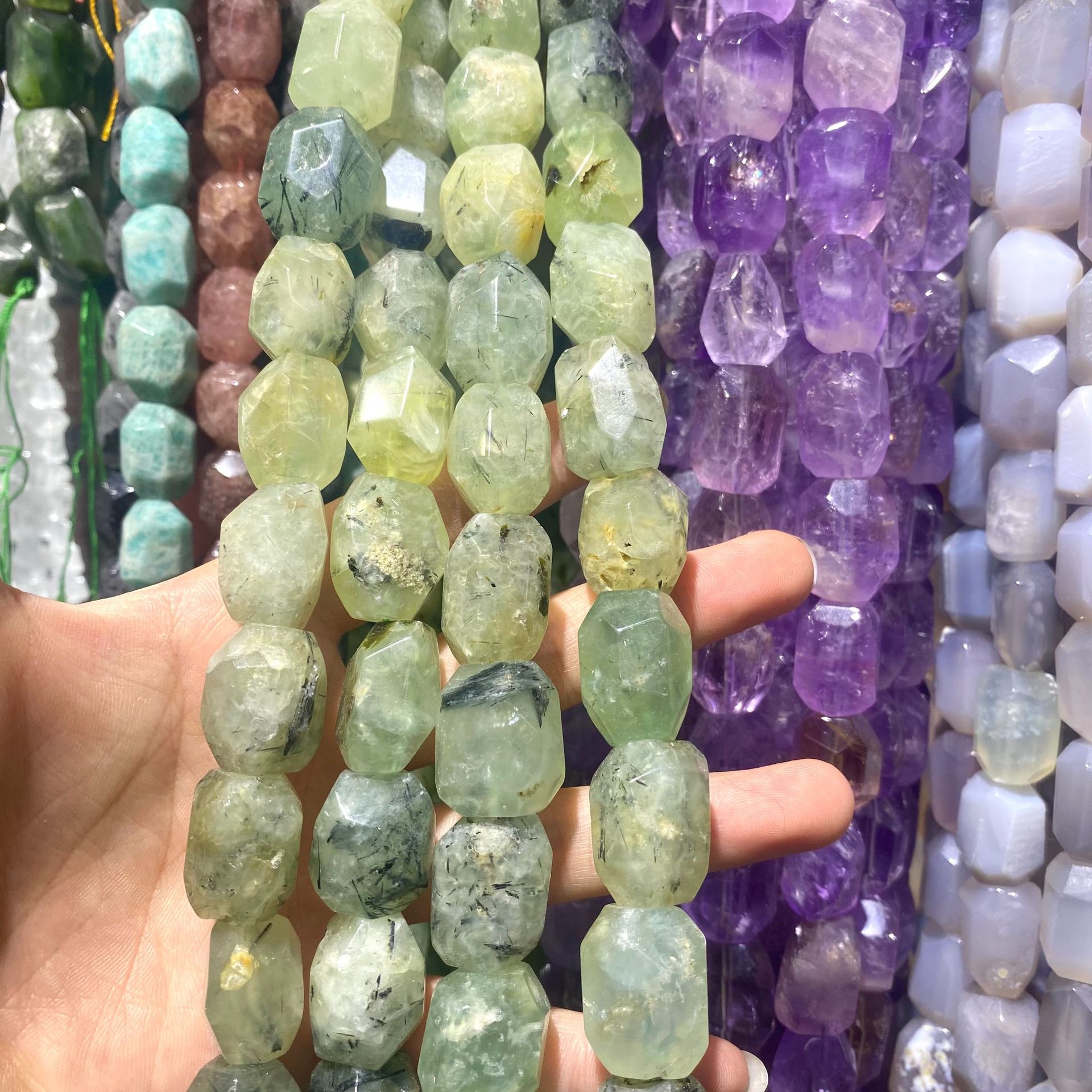 Green grape stone