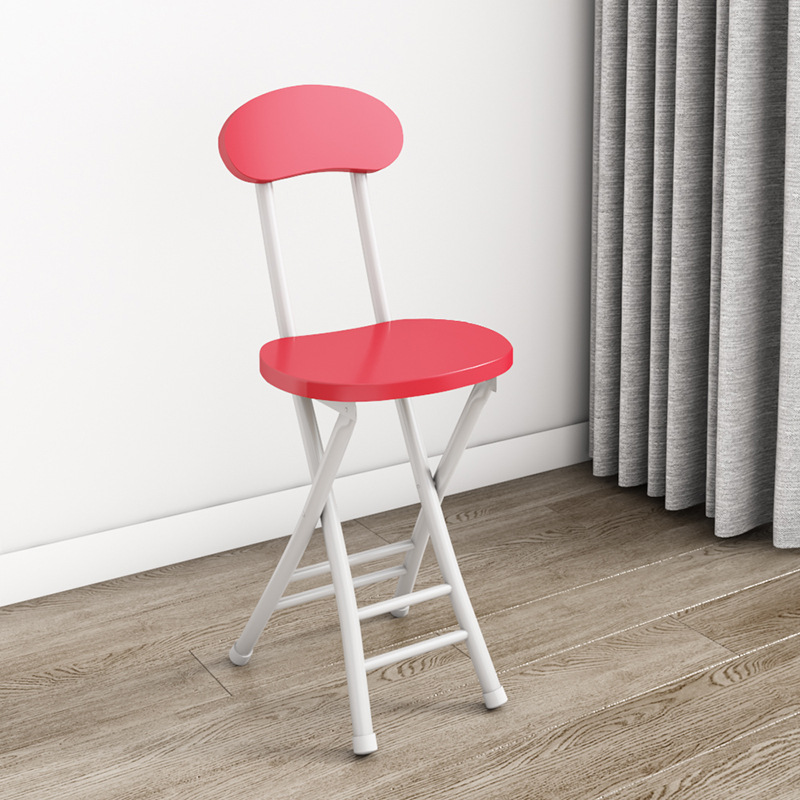 Back chair white legs red