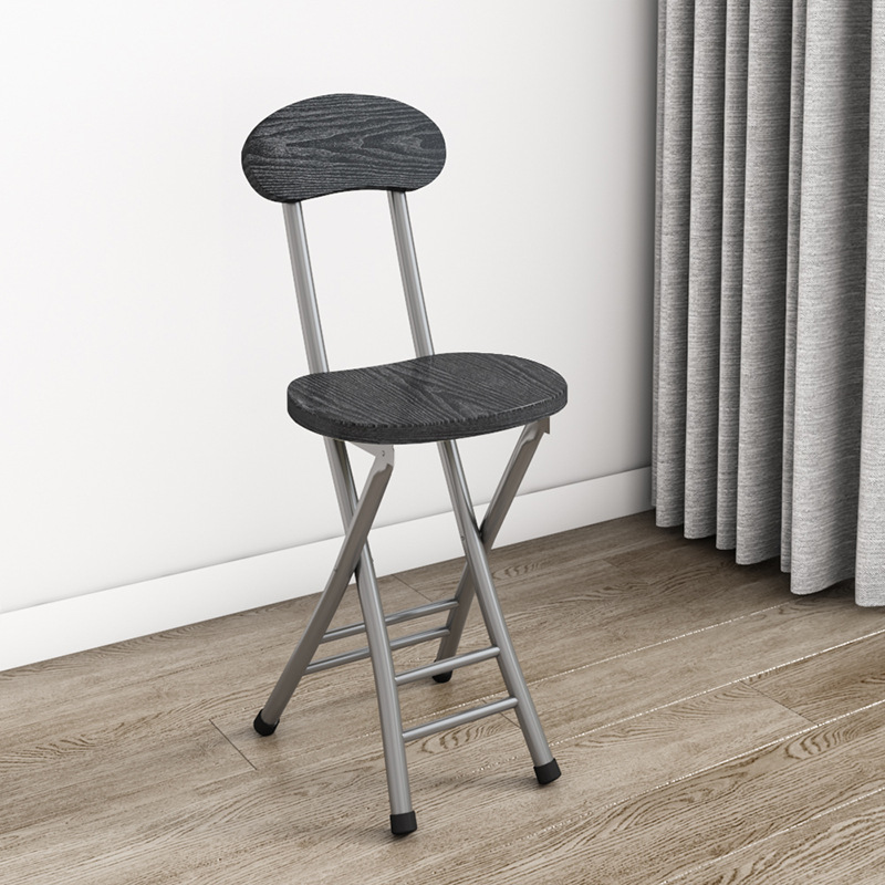 Backrest chair grey legs black