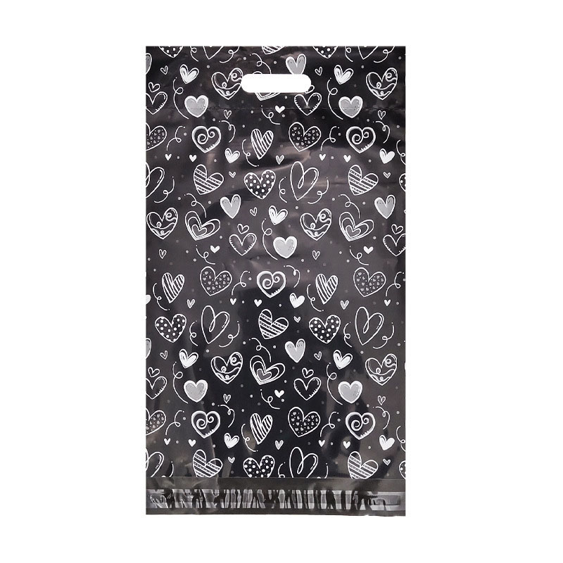 Black Heart Hand withdrawal 30*41+7+4cm (100/ bag)