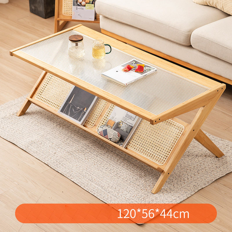 Primary Nan Chai Coffee table (long rainbow glass)