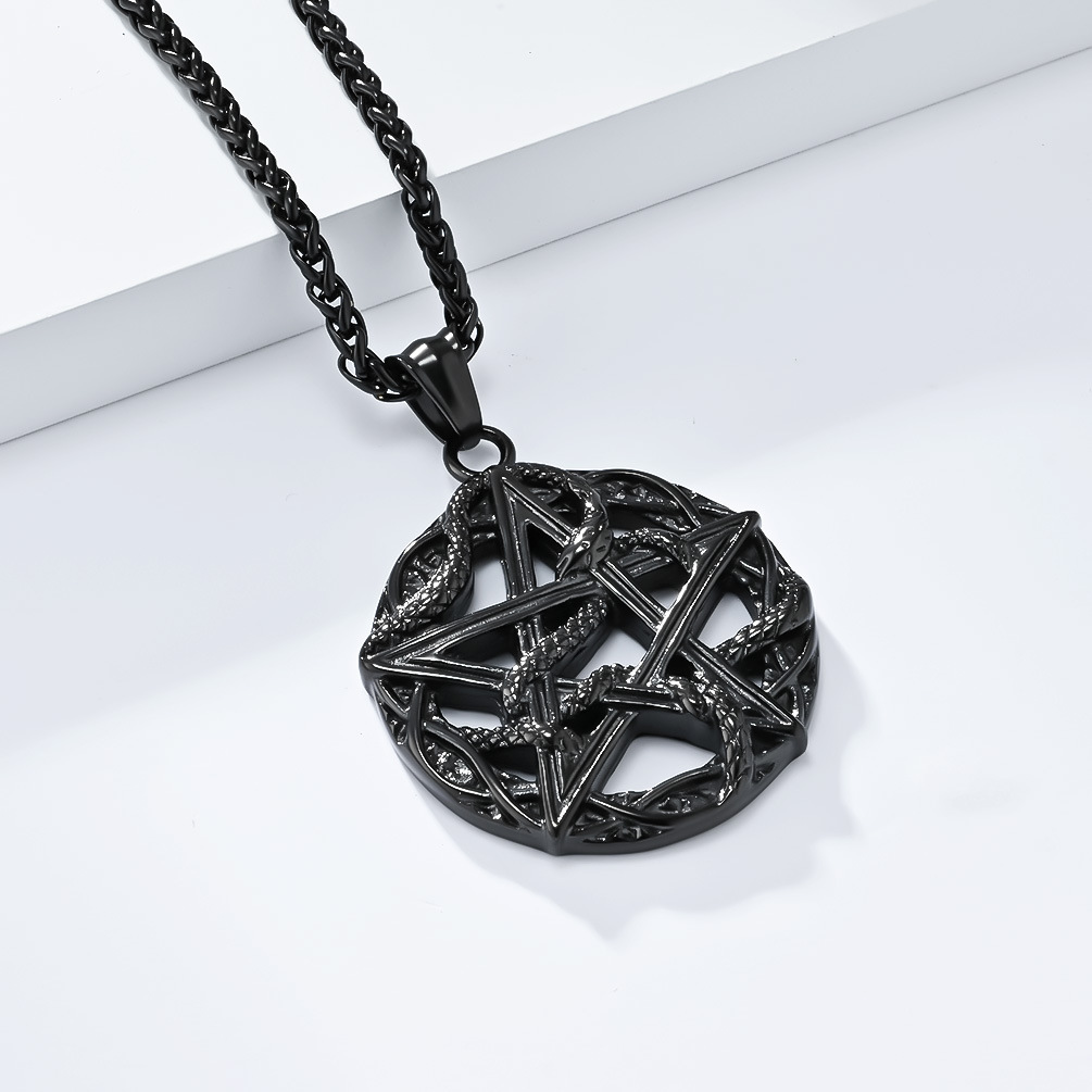 3:Single black pendant -37mm