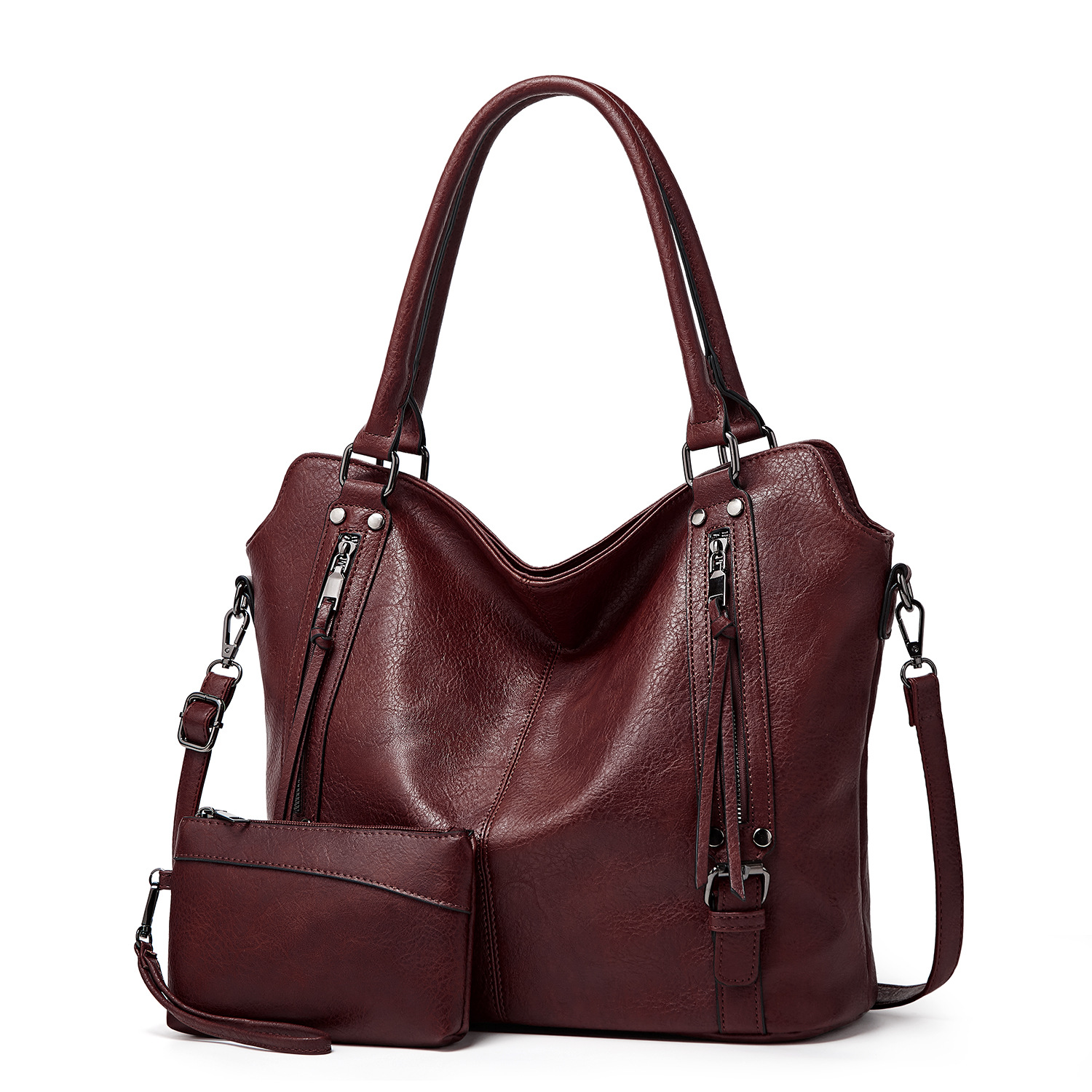 Purplish red bag