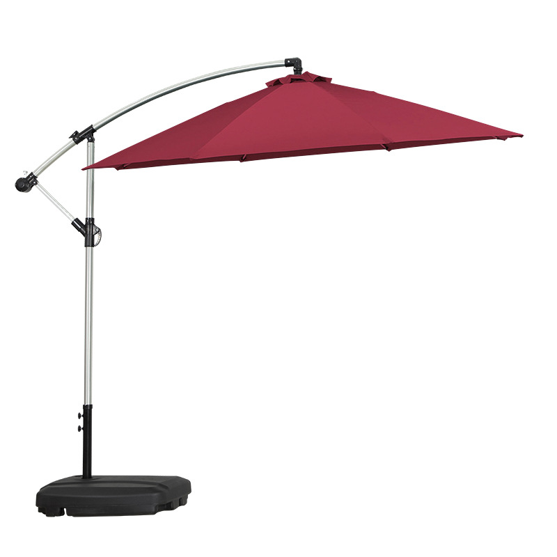 Aluminum-2.7 meters single top wine red   60L mobile base