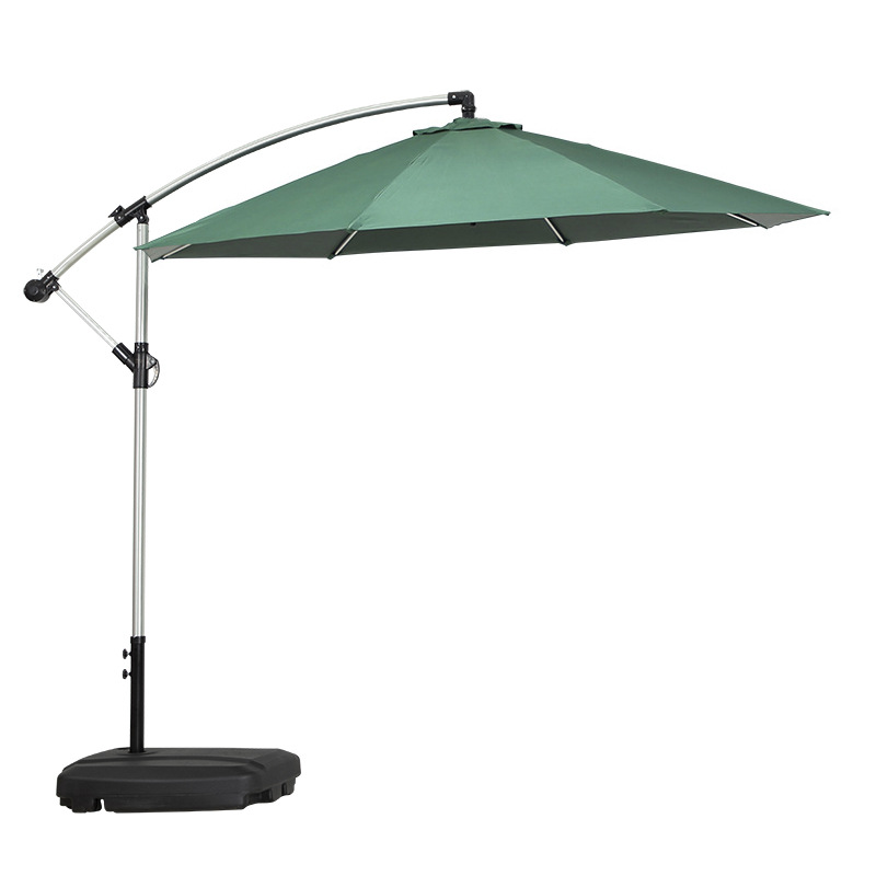 Aluminum-2.7 meters single-top dark green   60L mobile base