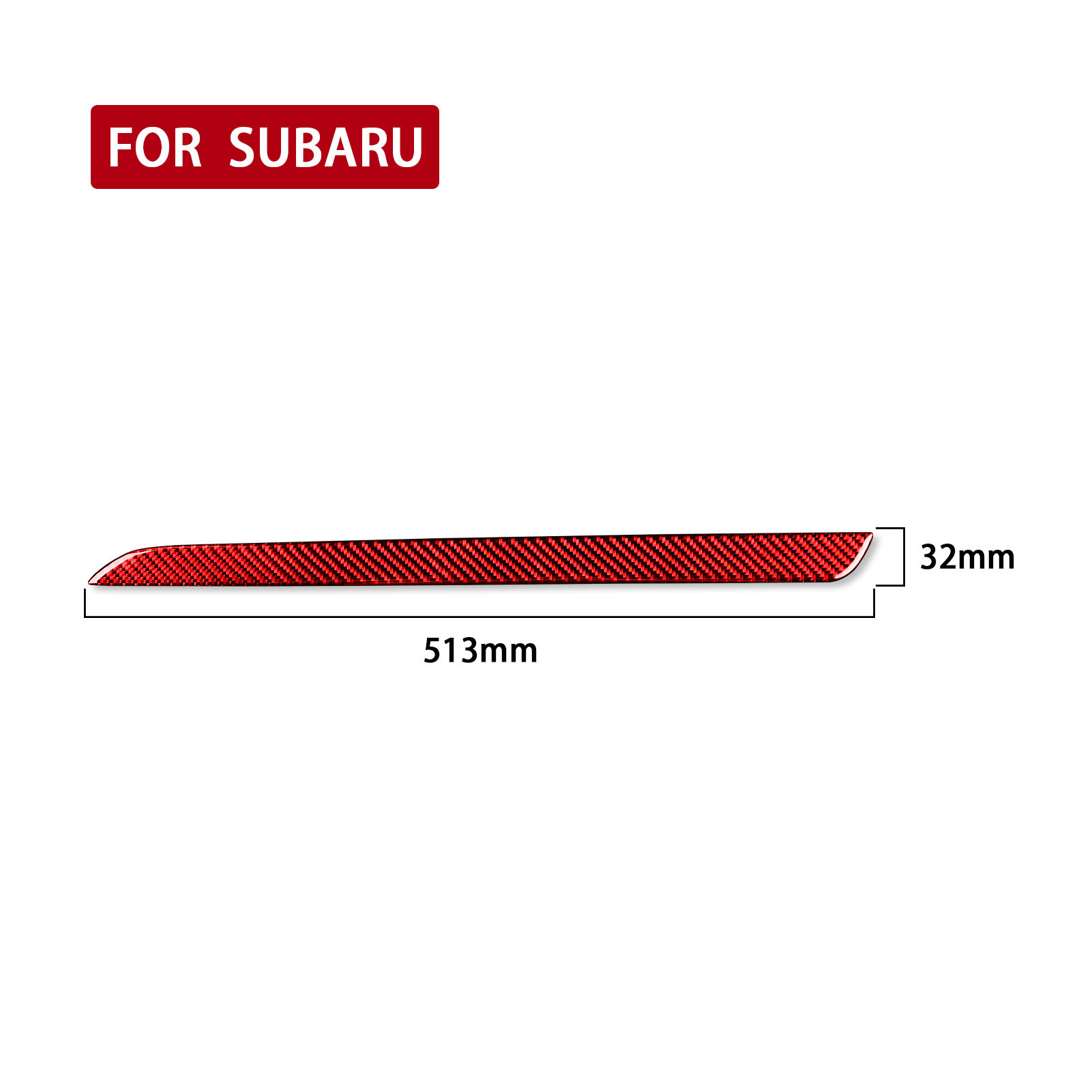 Co-pilot instrument trim strip-left drive-red