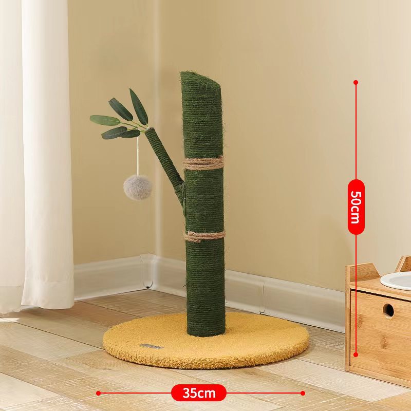 Bamboo sisal pillar