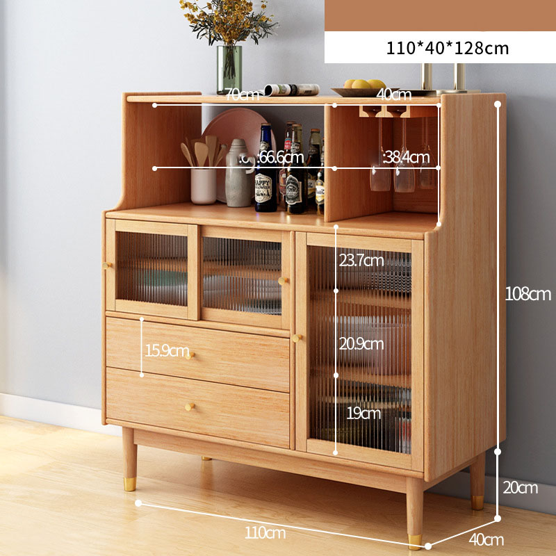 110CM oak side cabinet