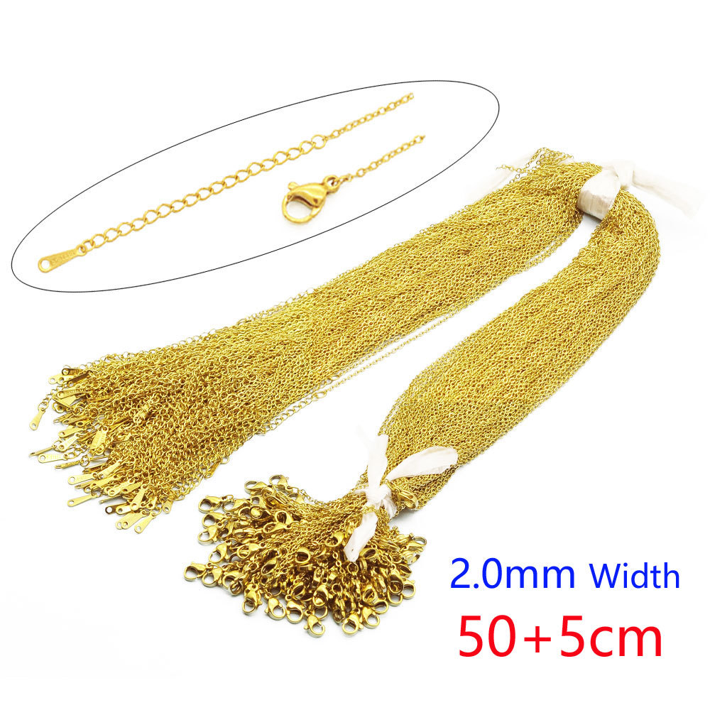 gold 2.0mm-50+5cm