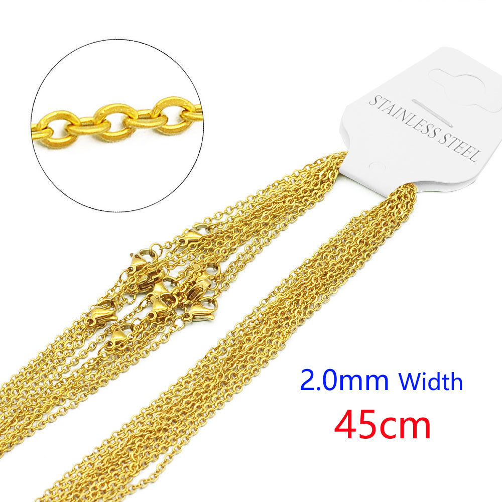 gold 2.0mm-45cm