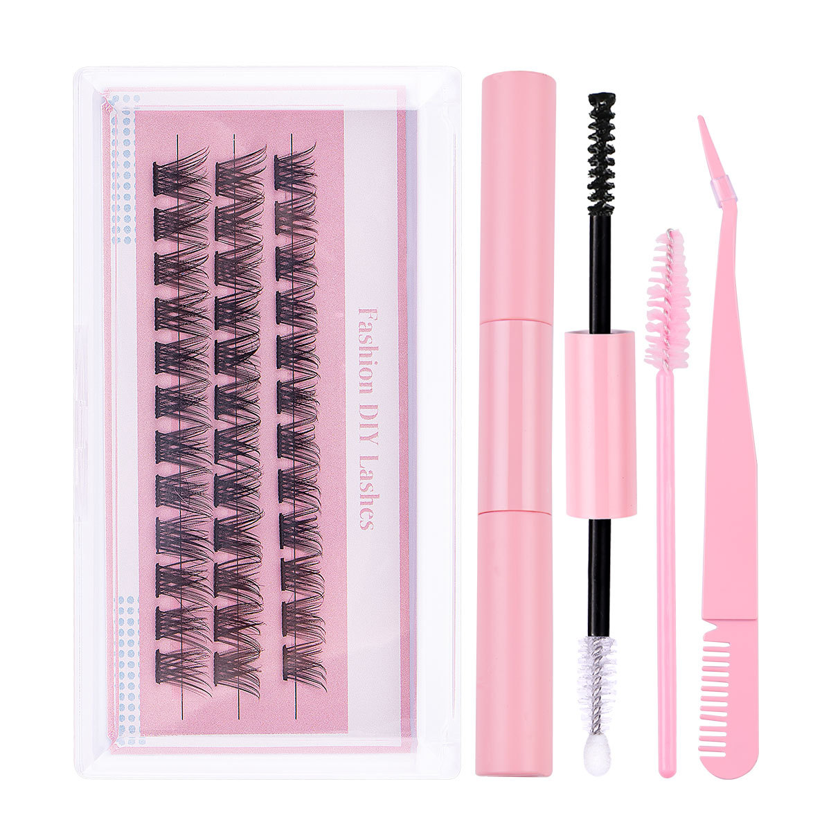 DIY3-001  Double head glue   brush head   tweezers