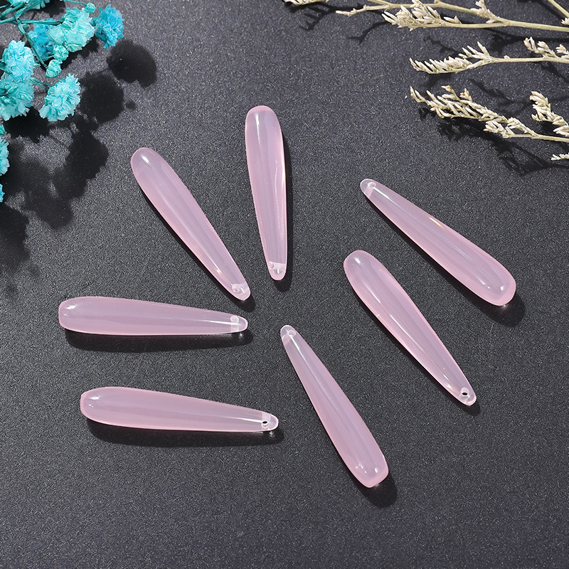 Light powder resin long tip drop pendant width * l