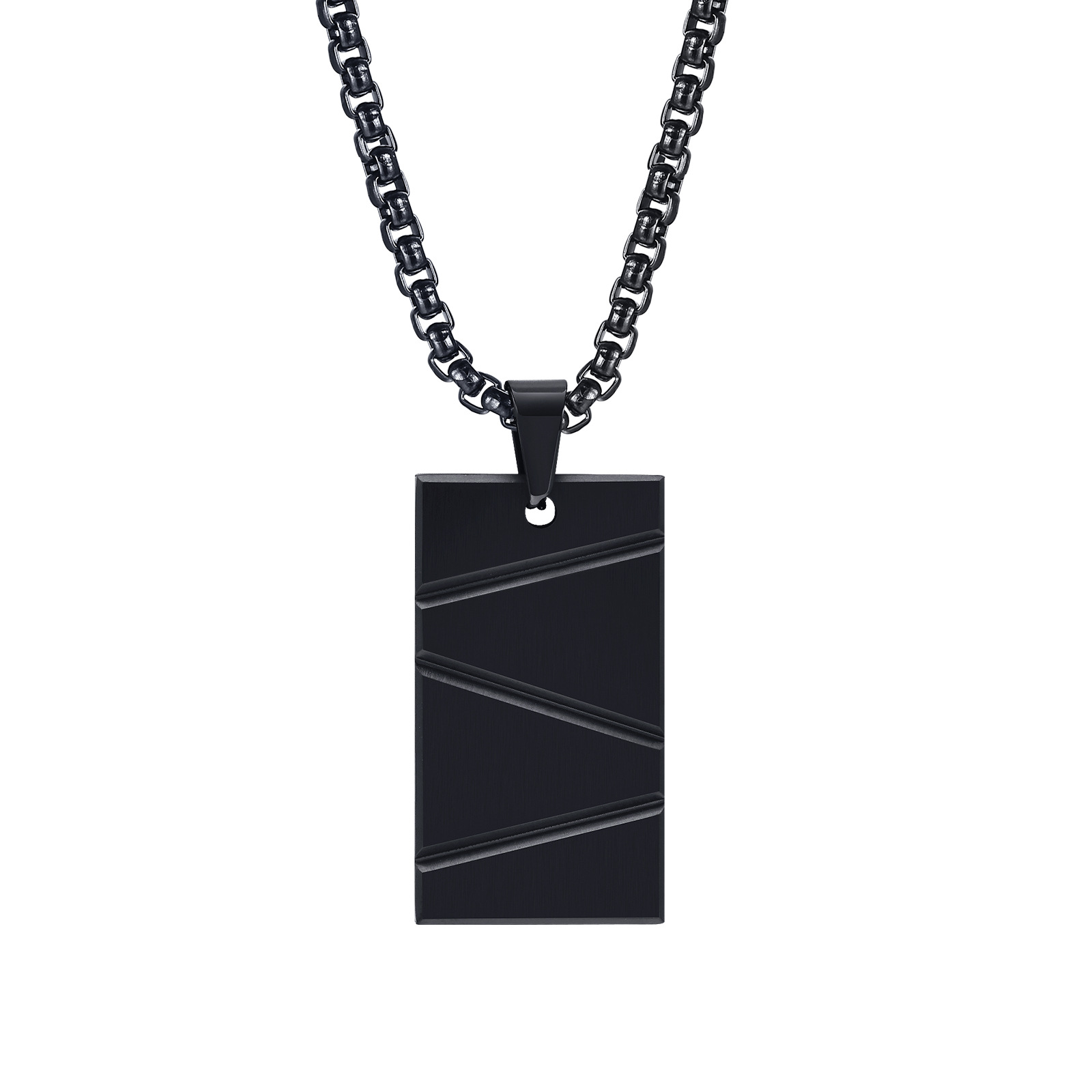 Black pendant without chain