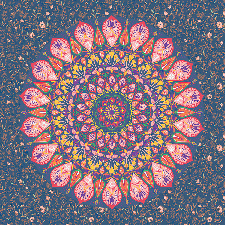 Bohemian Burst Tapestry