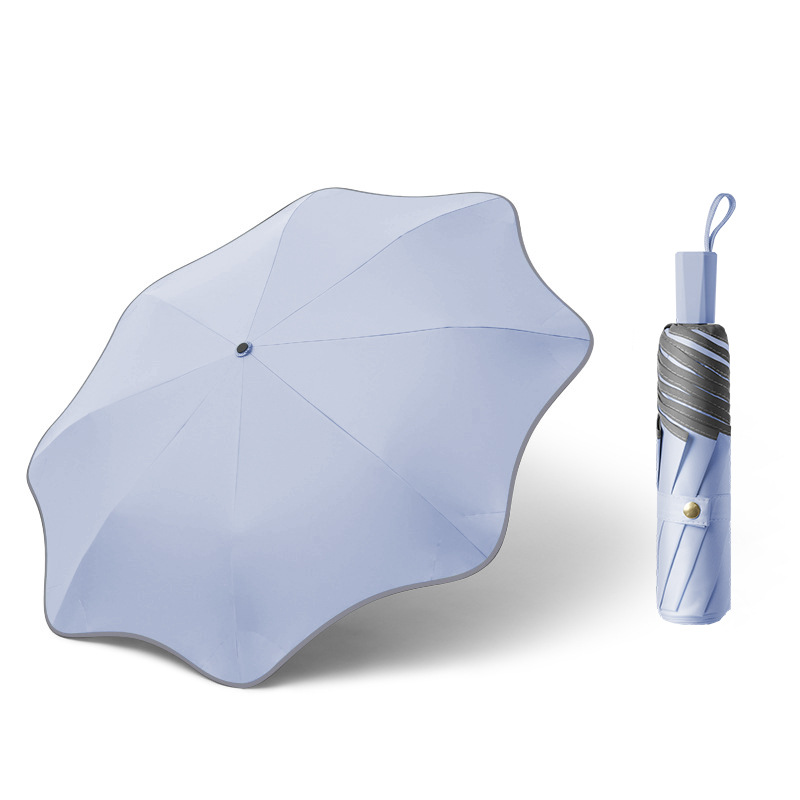 Rounded umbrella manual - lilac purple