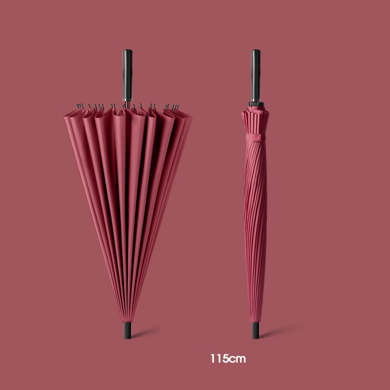 Dark wine red - hand-delivered umbrella cover 24 bone carbon steel