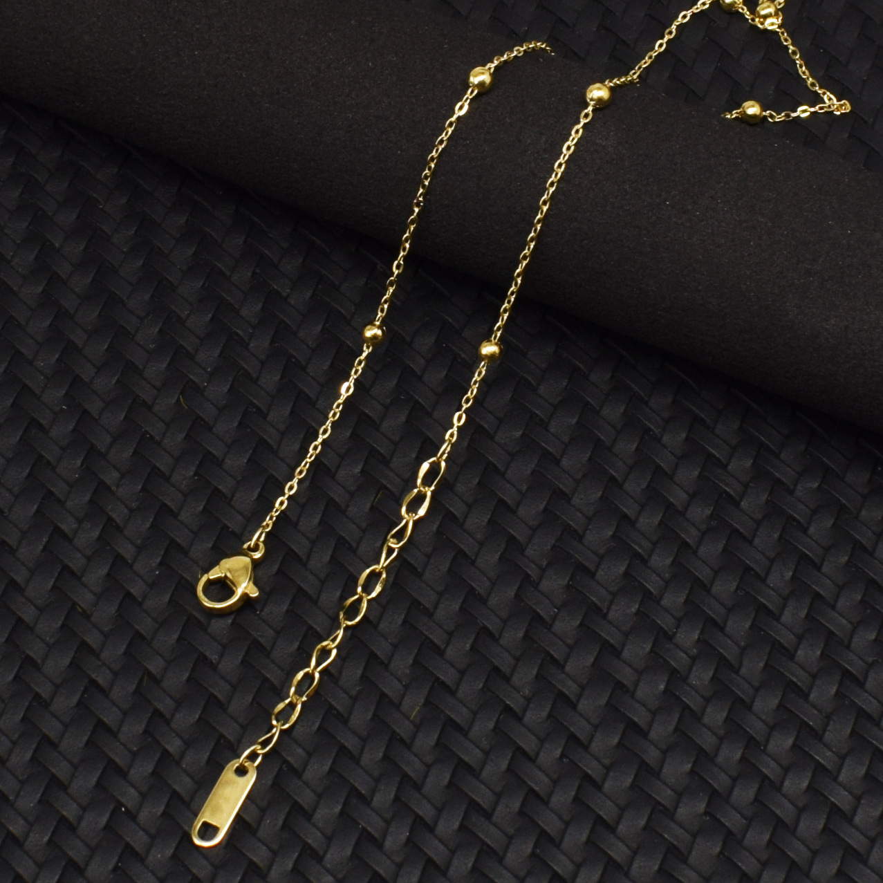 Golden 50cm tail chain 5cm