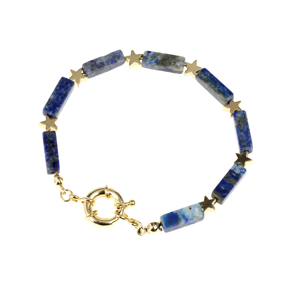 Lapis Gold bracelet -16cm