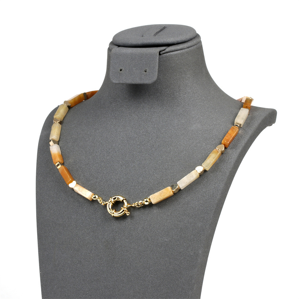 Topaz necklace 40cm