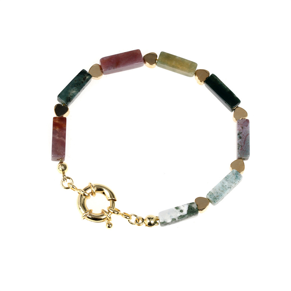 Indian agate bracelet 16cm