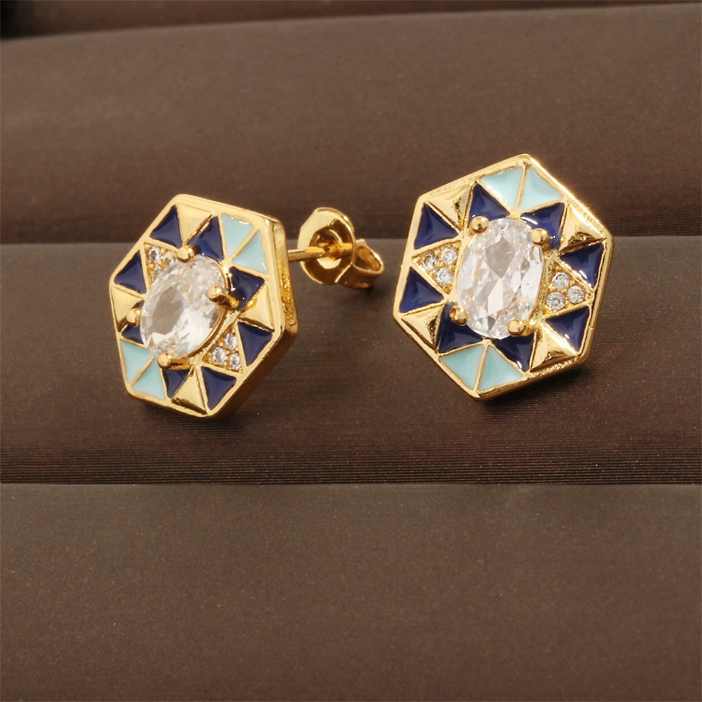 B earrings 12x15mm