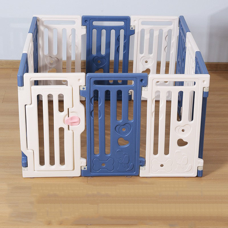 [Little Tiger fence] Dark blue-white combination