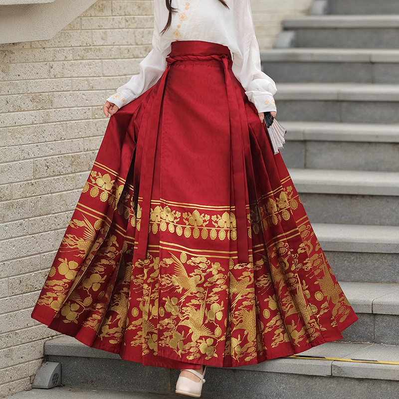 Red skirt