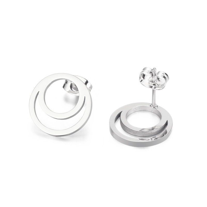 Steel earrings