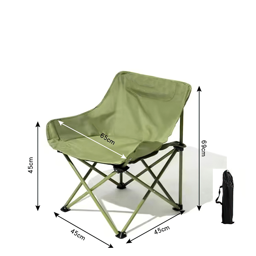 Army green moon chair