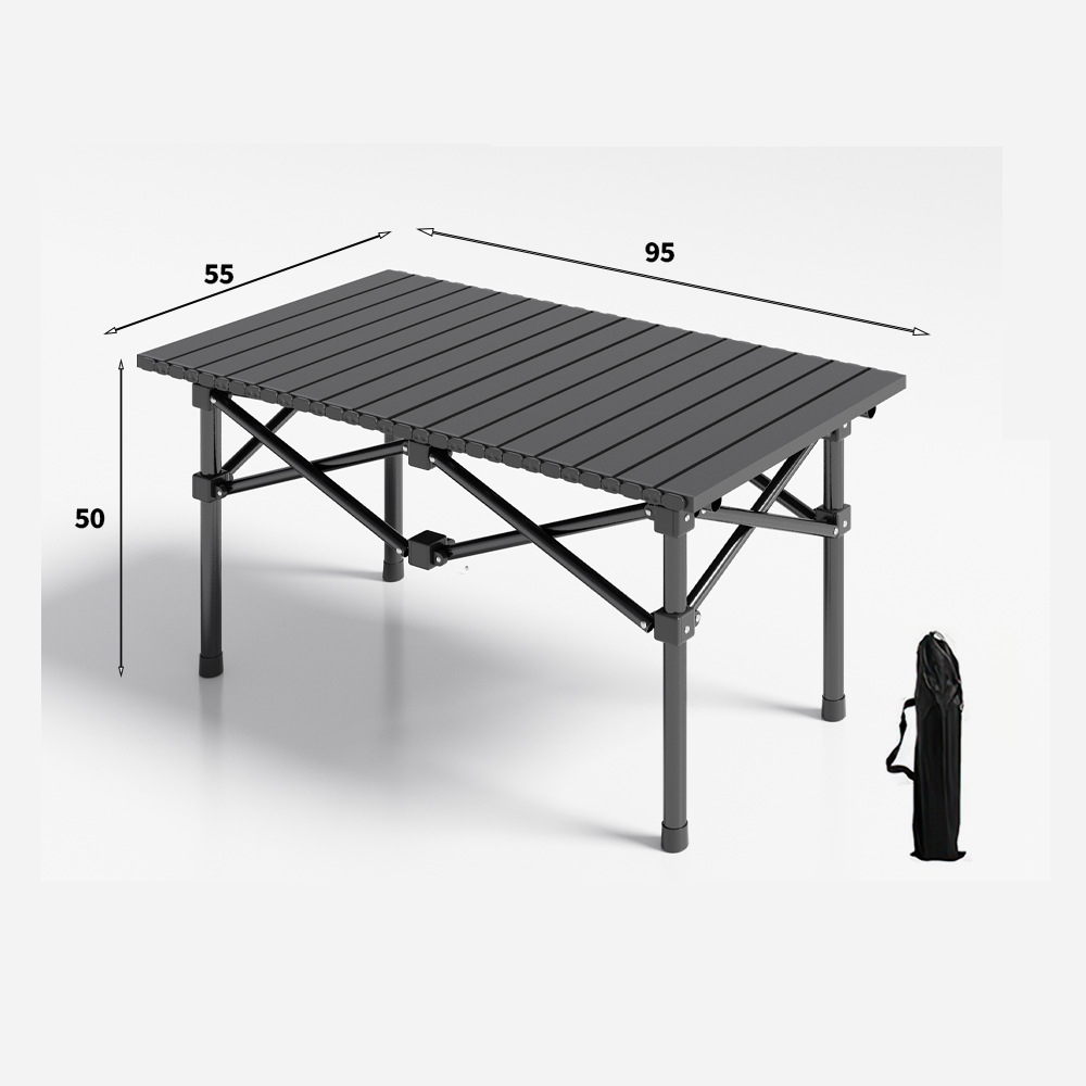 Round tube 95 black long table