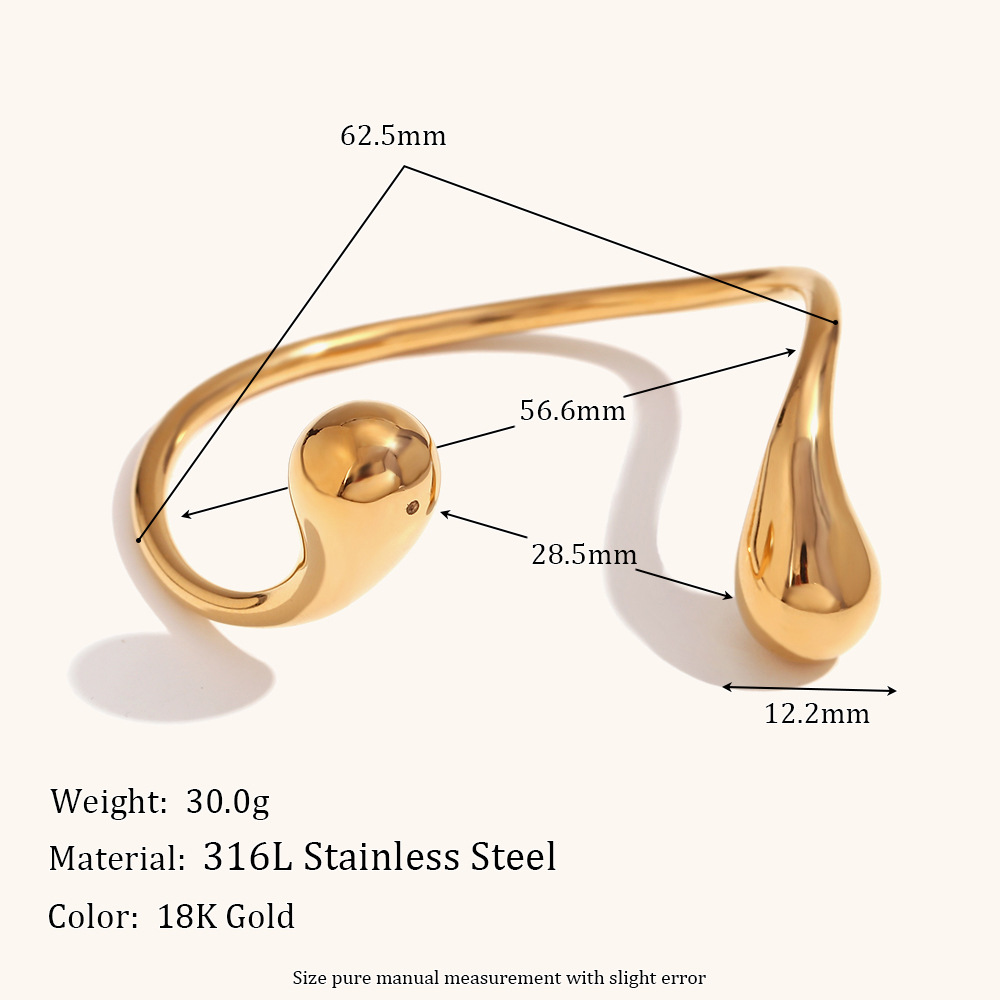 Open Bracelet - Gold