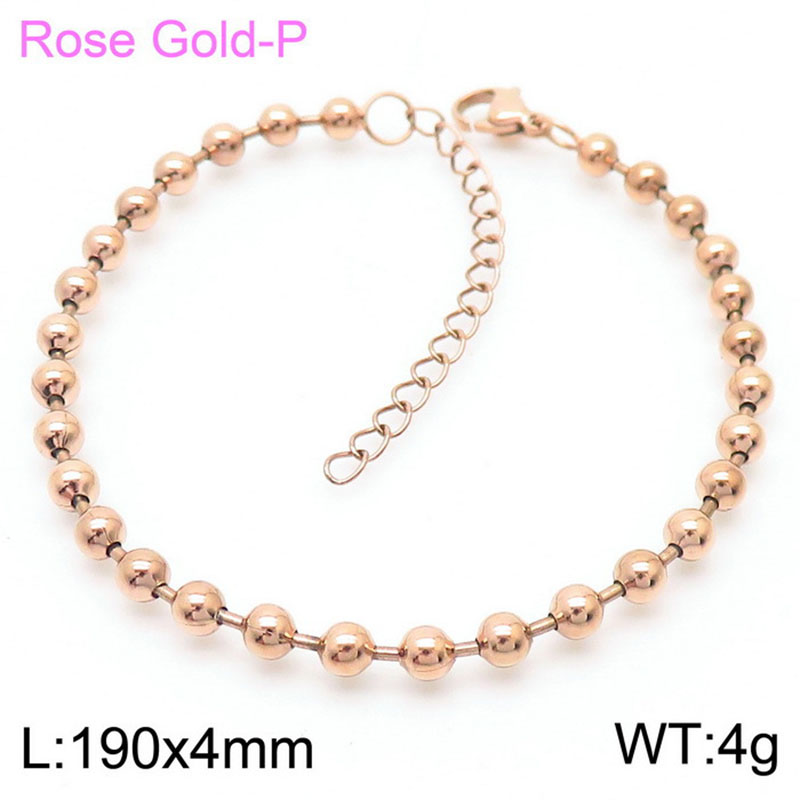 190*4mm rose gold (electric polishing)