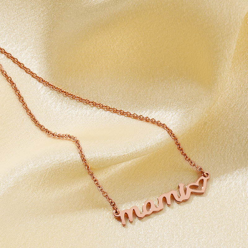 Rose gold necklace