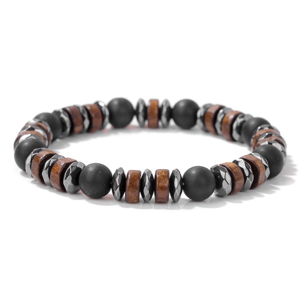 6:Matte black beads