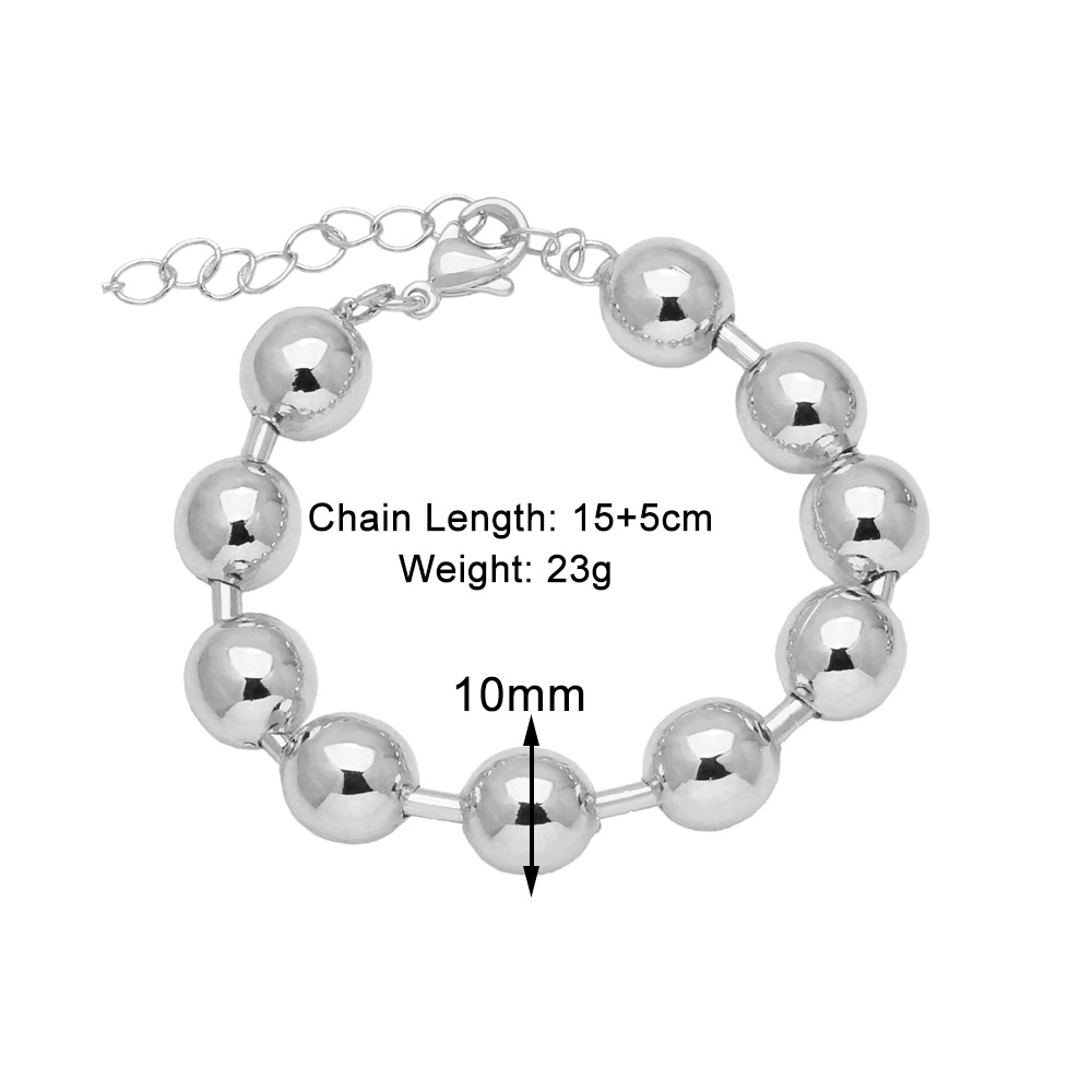 silver color bracelet