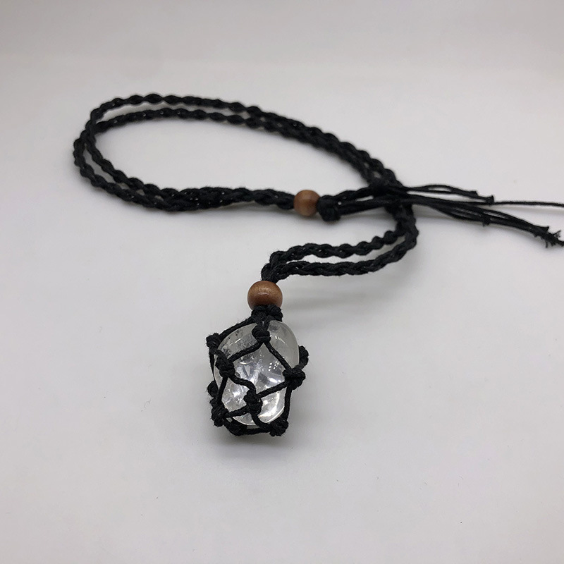 White crystal black cord