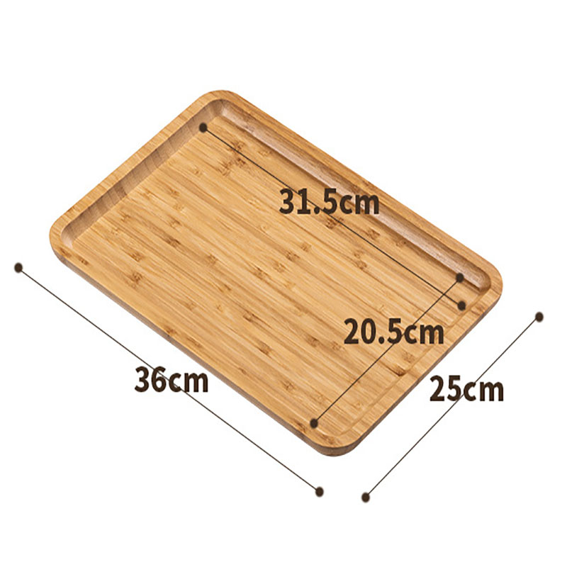 Rectangular side pressure whole bamboo [36*25*2.0] cm