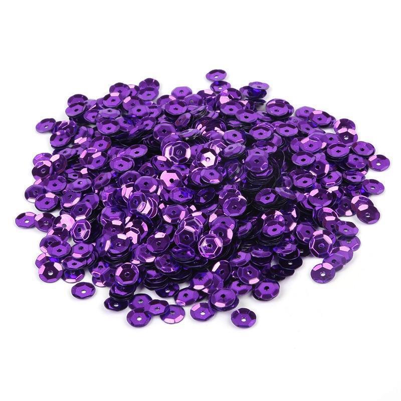 Silver sequins deep purple