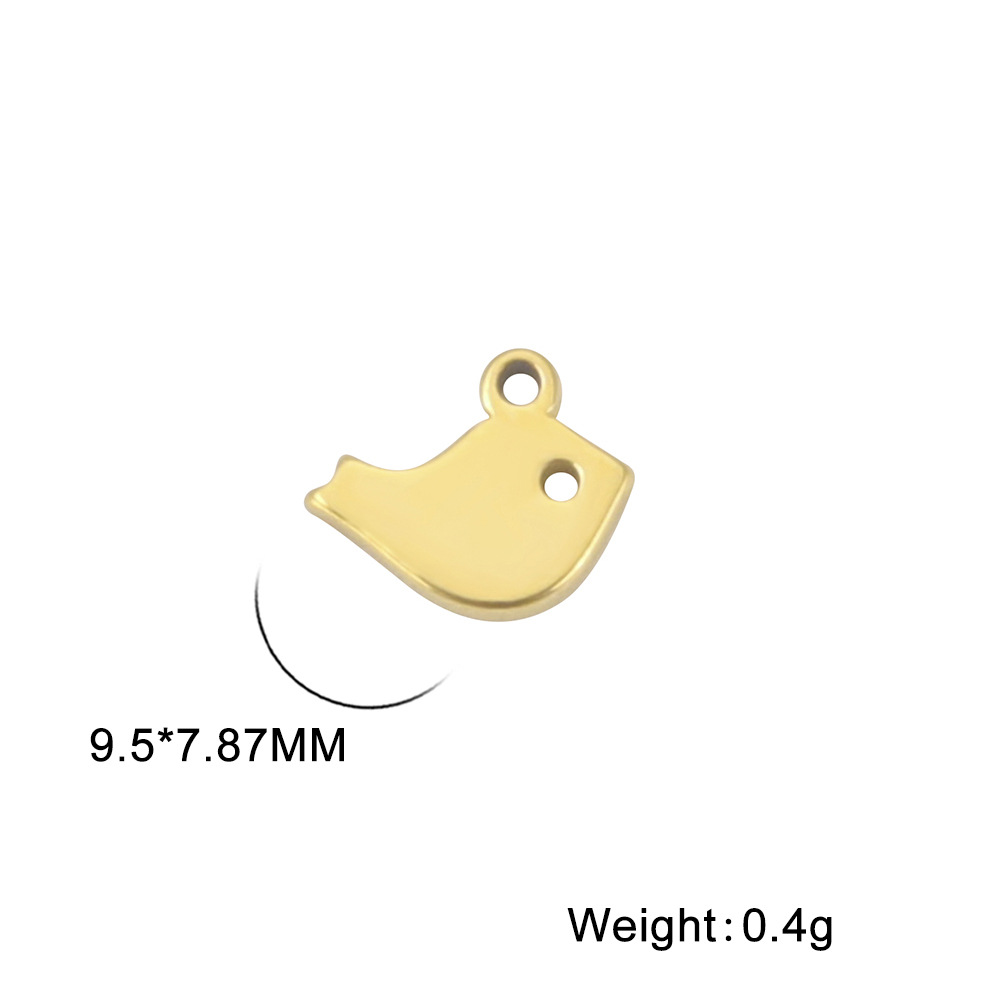 Cartoon fat bird-gold