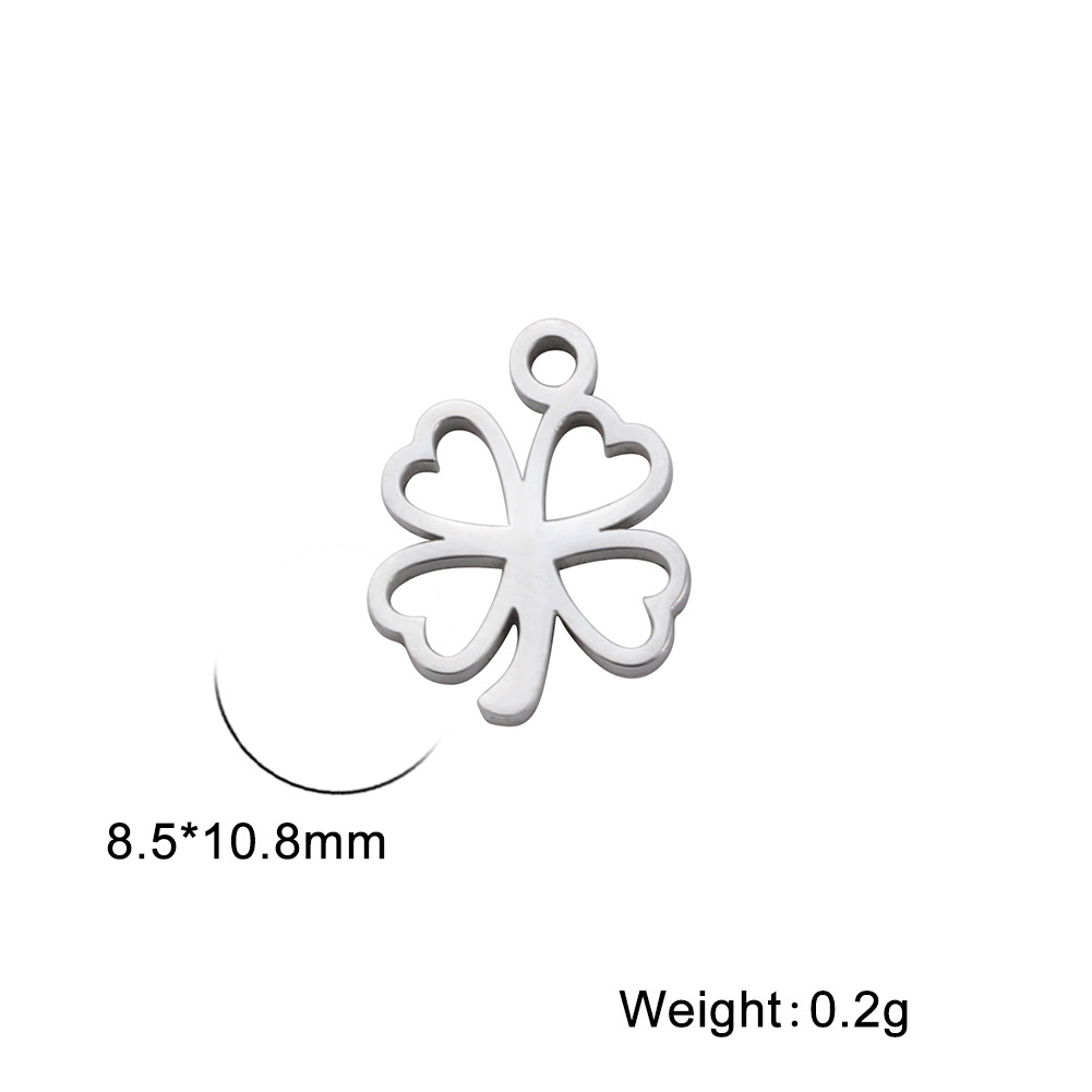 Four-leaf clover - steel color