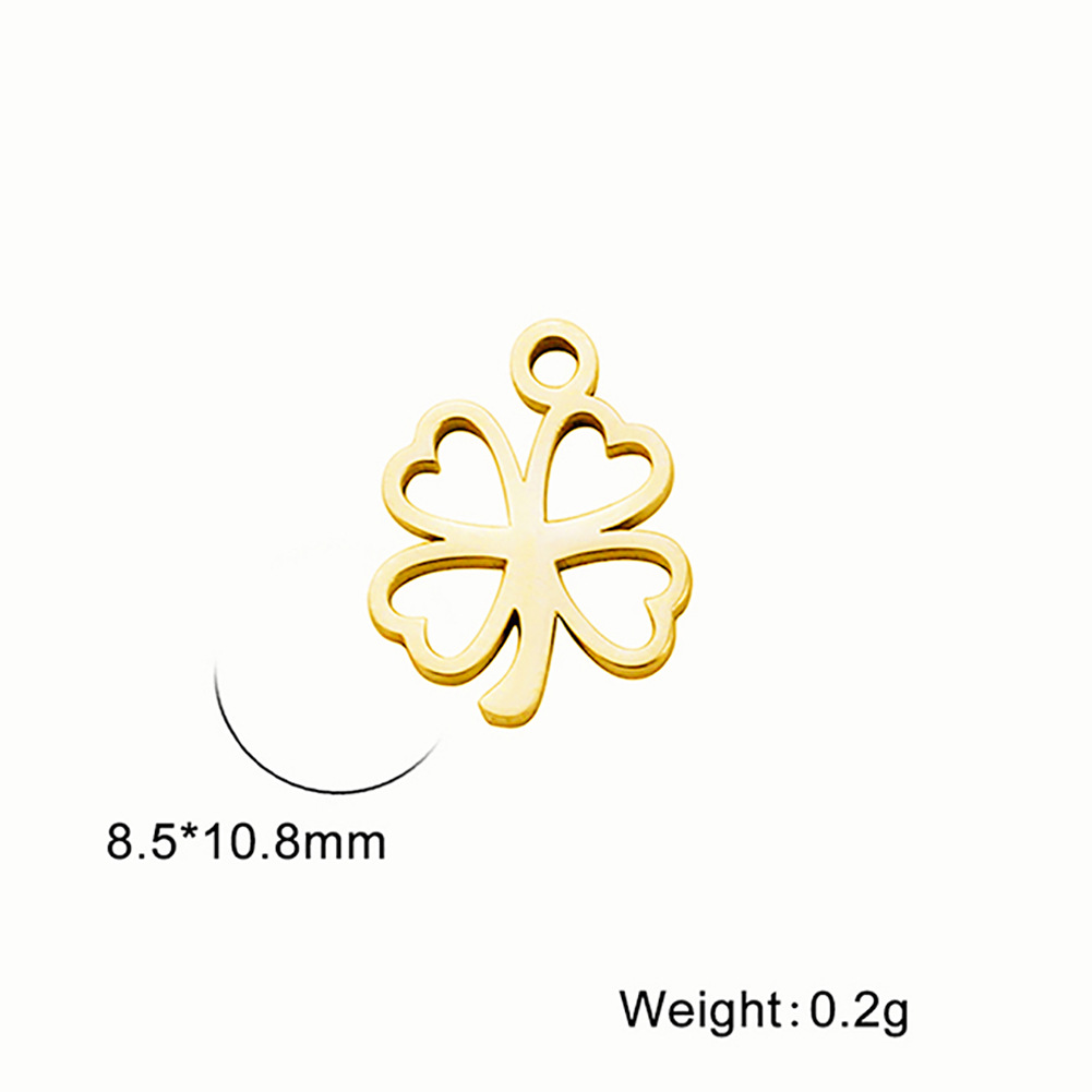 12:Four-leaf clover - golden