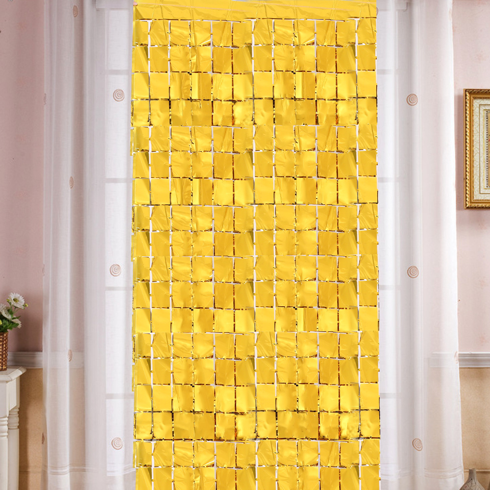 1m*2m gold square rain