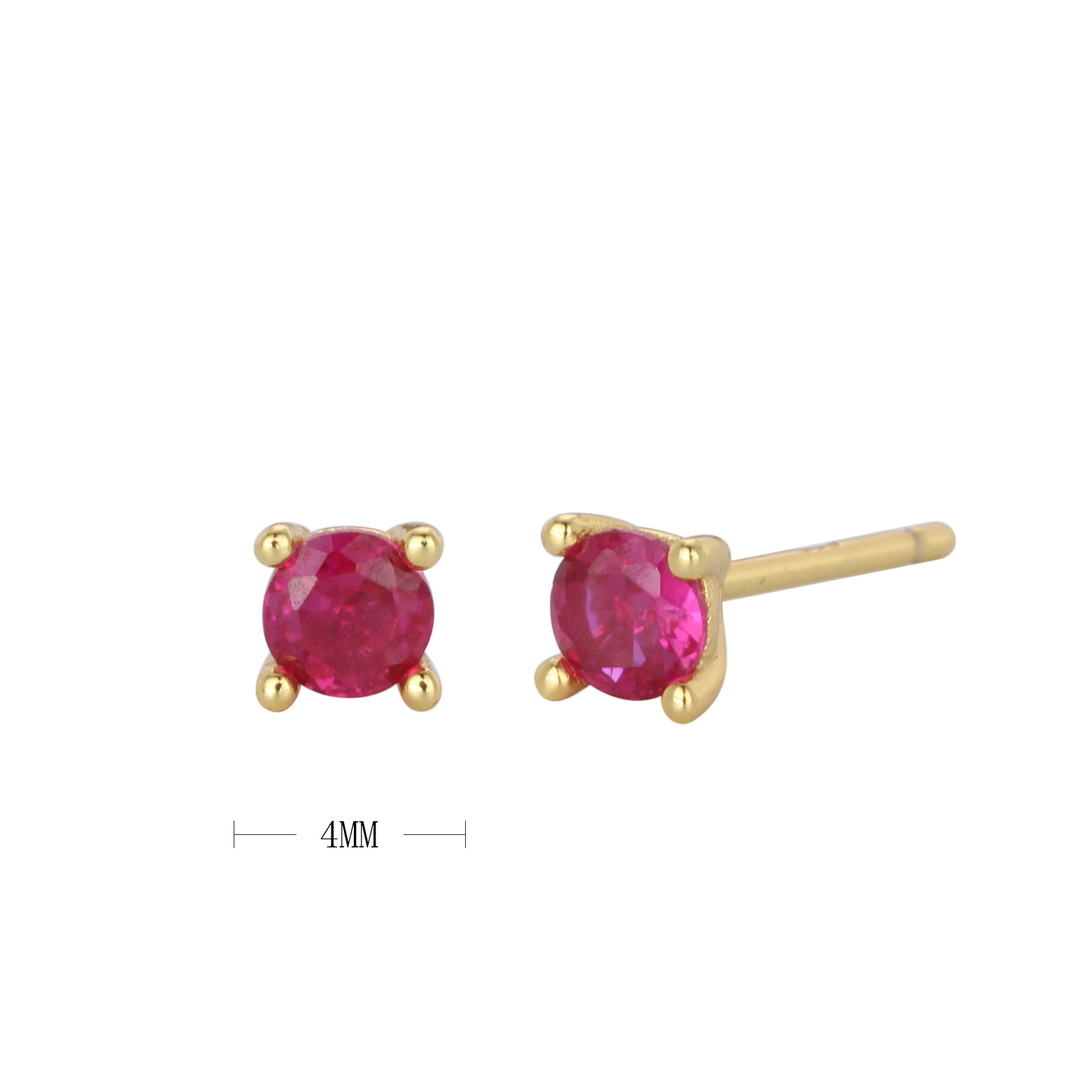 Gold - red corundum