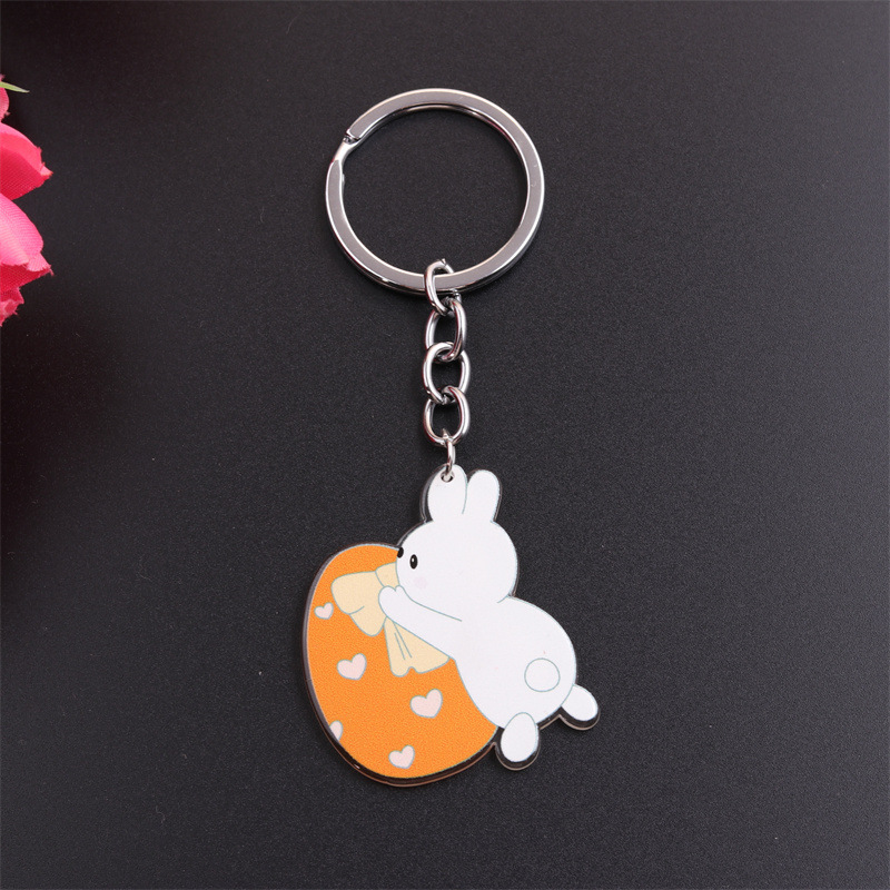 Orange colored egg rabbit:42x35mm